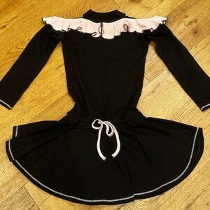 Ooh! La, La! Couture Black and Pink Cold Shoulder Dress - NEW - Girls Size 14